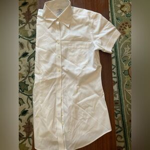 NWOT Brooks Brothers women’s button up cotton dress shirt / blouse - size US 0